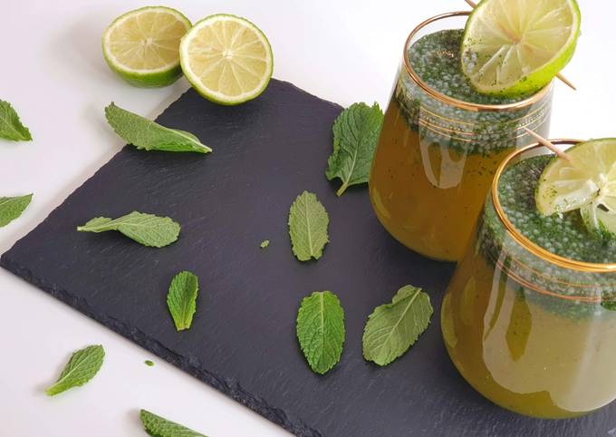 Jaggery mint drink Recipe by Farea s CookBook Cookpad