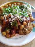 Crispy tikki chole