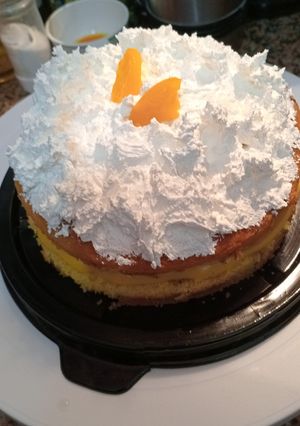Una foto de Torta de Durazno con Merengue