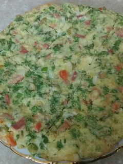 صورة لوصفة بيض بالخضار