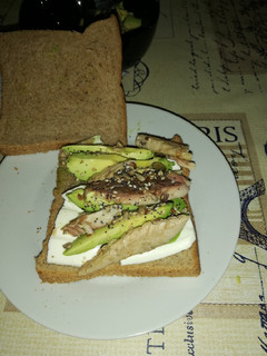 Una foto de Sándwich sano y rico