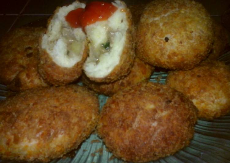 Resep roti goreng isi bakso