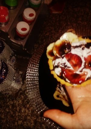 صورة لوصفة تارتولات بالكريم شانتيه والكراميل