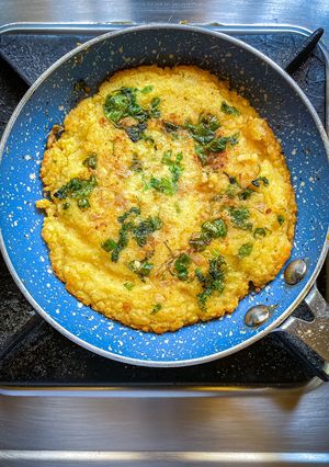 A picture of Moong Dal Chilla.