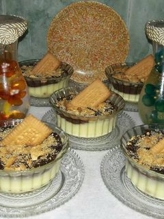 صورة لوصفة حلى الكاسترد بالبسكويت 🍮🍪