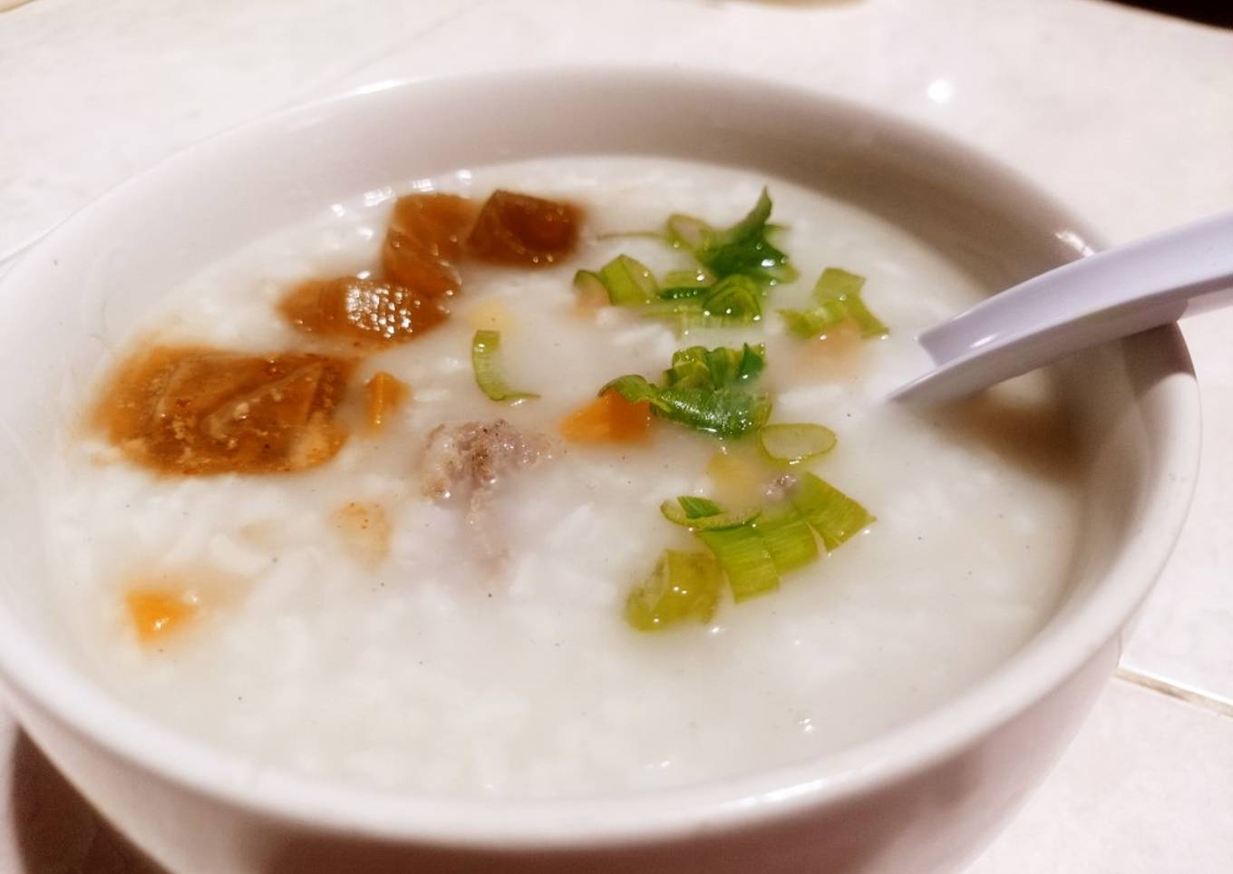 2. Bubur dengan Daging