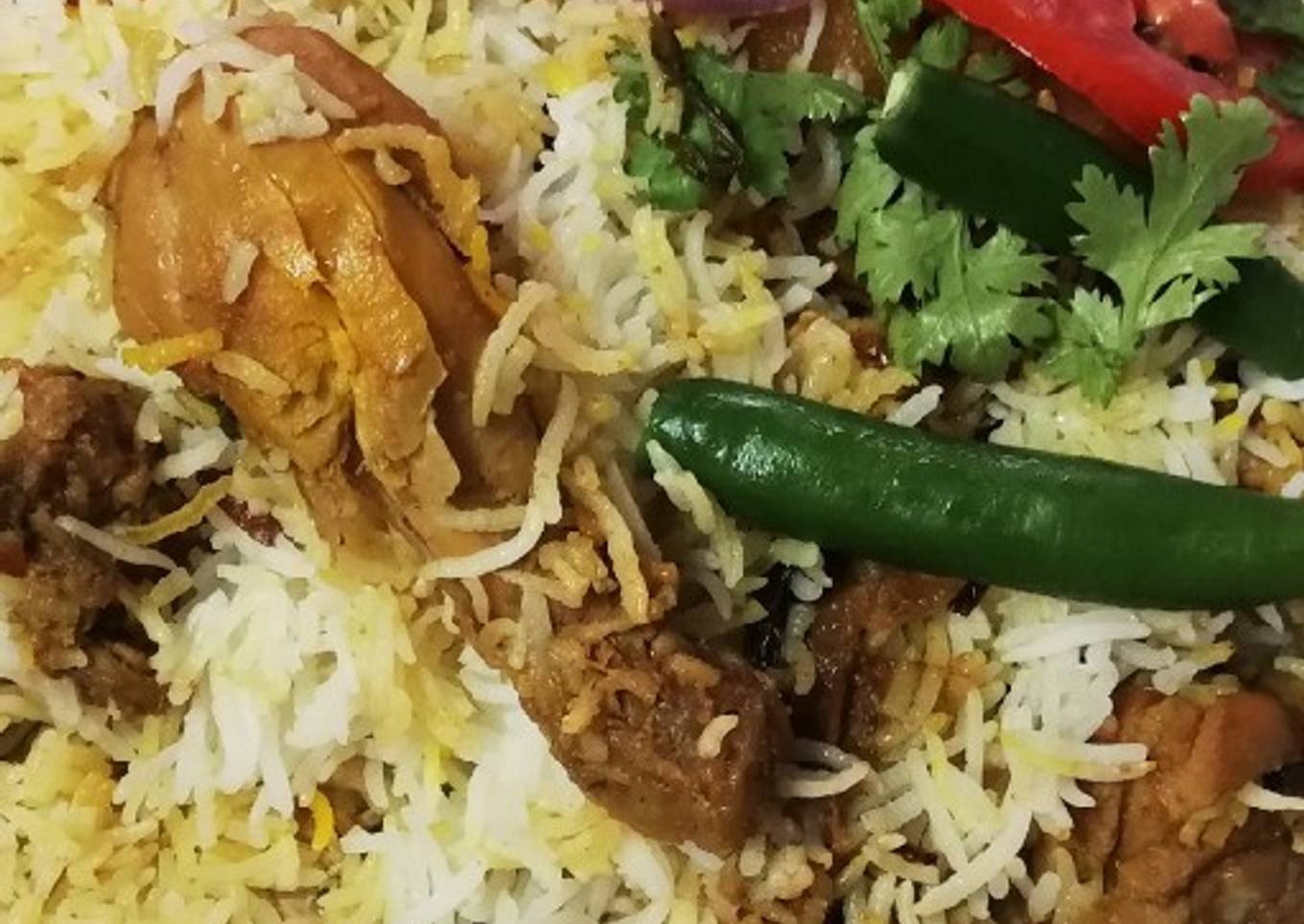 Chicken biryani with homemade maslah#eid kay pakwan