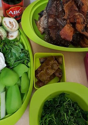 Foto resep Ikan Tempe Goreng dan Sambal Lalapan