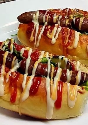 صورة لوصفة ساندويش الهوت دوغ (النقانق)