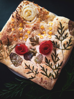 Foto resep Focaccia Garden Bread