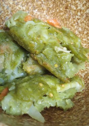 苋菜双豆煎饼 的食譜成品照片