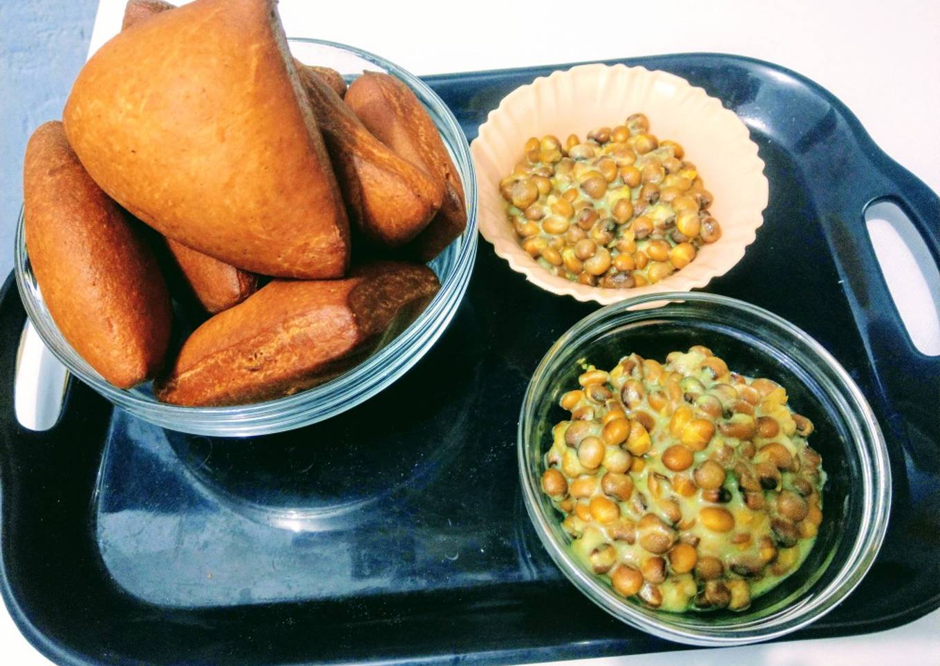 Mahamri served with coconut mbaazi