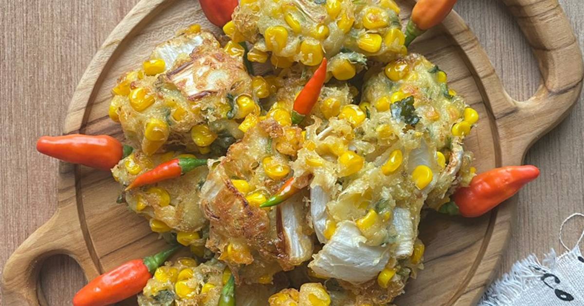 Resep Bakwan Jagung Sawi Putih Oleh Rini Dwi Astuti Cookpad