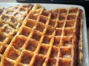 A picture of breakfast waffles
