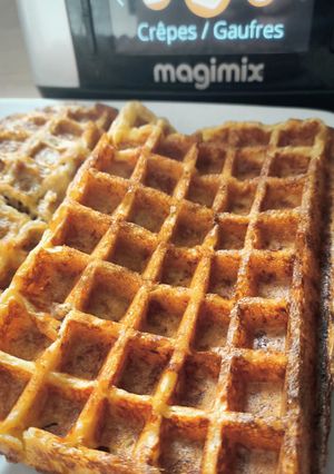A picture of Savory Quiche-Style Waffles.