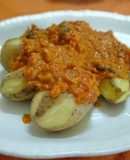Papas chorreadas