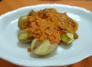 Una foto de Papas chorreadas
