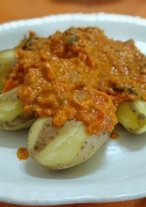 Una foto de Papas chorreadas