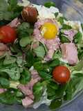 Ensalada de rúcula y canónigo lechugas