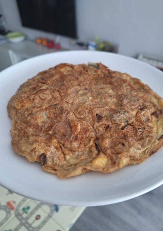Una foto de Tortilla de alcachofas