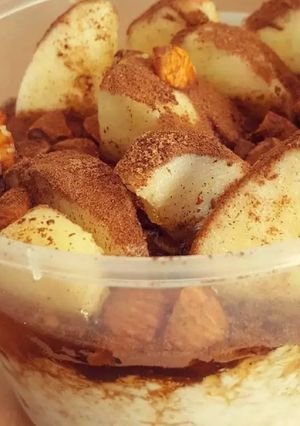 Foto resep Honey & Apple Cinnamon Overnight Oatmeal