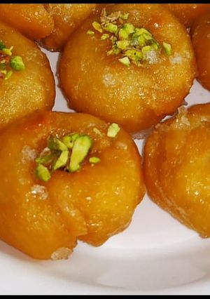 A picture of Balushahi | Badusha | Khurmi recipe (famous indian sweet).