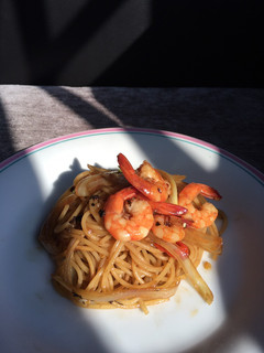Foto resep Spaghetti Udang saus lada hitam