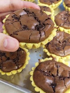 Foto resep Pie Brownies Fudgy Shiny Crust (No Mixer)