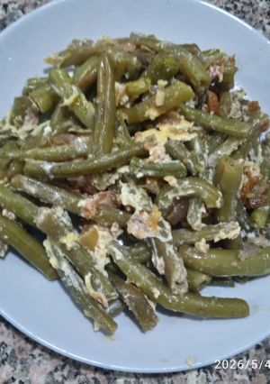 Une photo de Haricots verts sauté