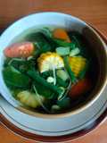 Sayur asem labu kacang panjang jagung manis