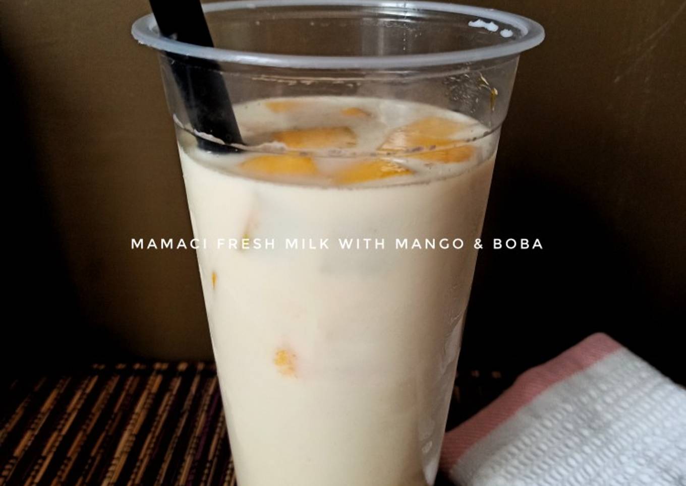 Mamaci Fresh Milk With Mango & Boba