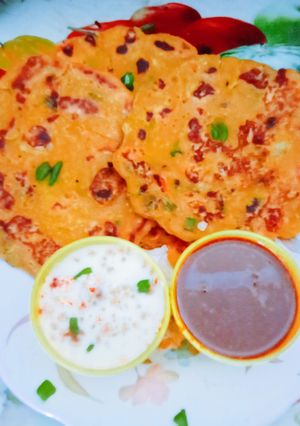 A picture of Tasty healthy nutritious Sattu powder high protein Chilla.