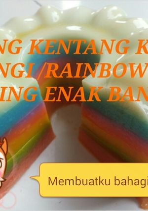 Foto resep Puding kentang keju pelangi