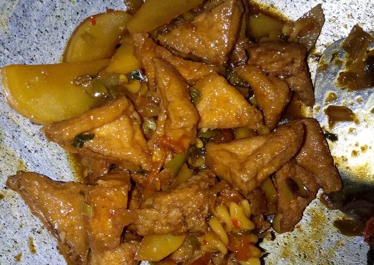 Oseng Tahu Asem Manis