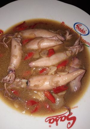 Foto resep Tumis cumi asin kuah