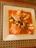 Pescado blanco a la Vizcaína