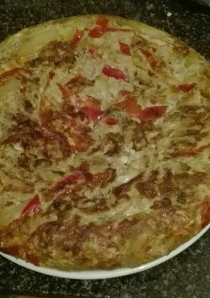 Foto principal de Tortilla de verduras de la huerta al plato