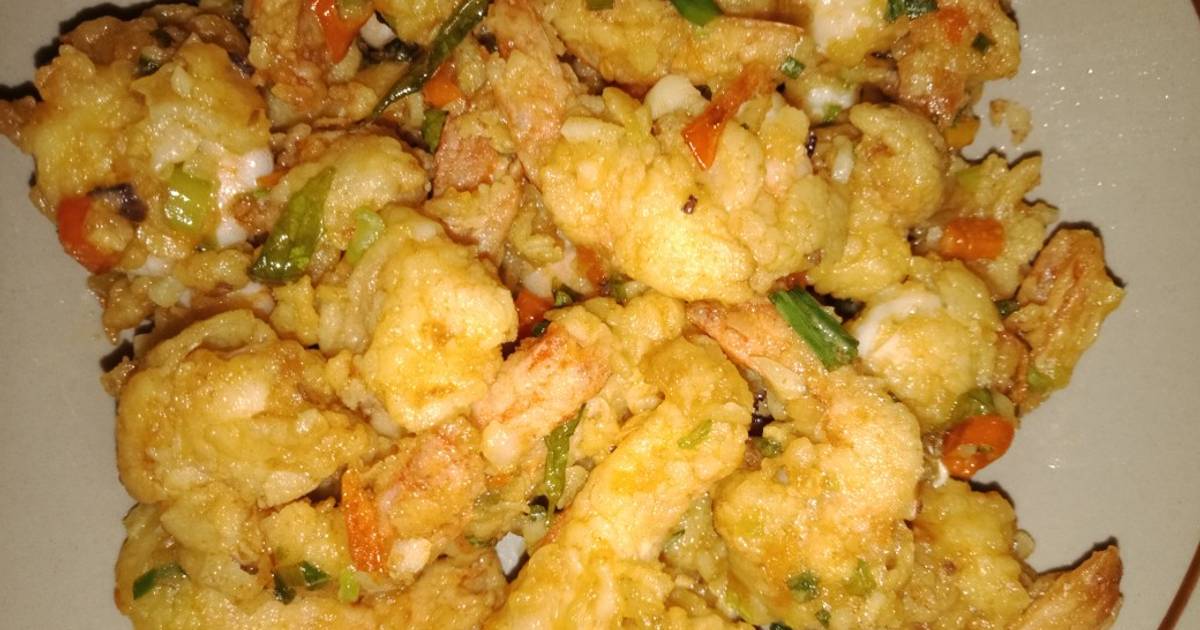 838 resep prawn with salted egg udang telor asin enak dan 
