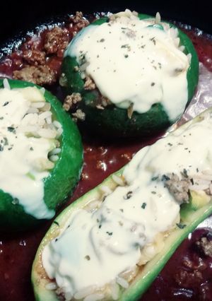 Una foto de Zapallitos rellenos