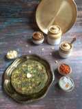 Corn Palak Paneer Paratha
