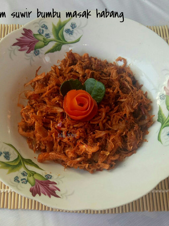 Anti Ribet, Buat Ayam suwir bumbu masak habang Menu Enak