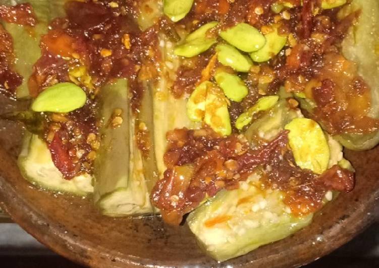 Bumbu Terong penyet sambel pete | Cara Bikin Terong penyet sambel pete Yang Menggugah Selera