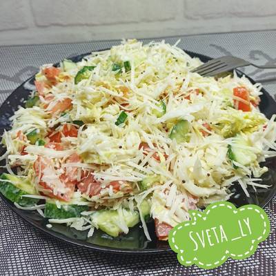 Лёгкий салат Светлана М. Вязаное тепло Дзен