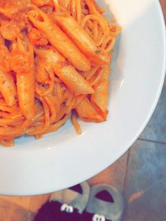 صورة لوصفة مكرونة 💗