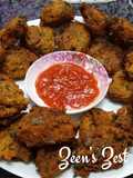 Moong Daal Fritters with Purslane Leaves