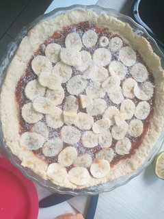 Una foto de Tarta de banana y dulce de leche 🥰