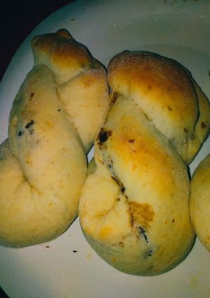 Csokis kelt mini kalács recept fotója