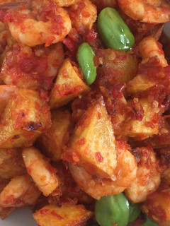 Foto resep Sambal Udang Kentang Pete