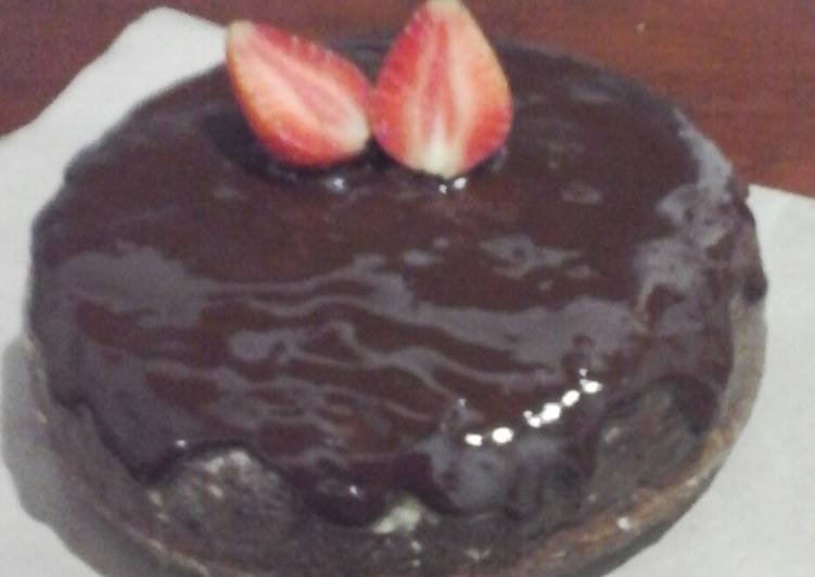 Brownis kukus coklat leleh