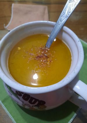 Una foto de Sopa de zapallo